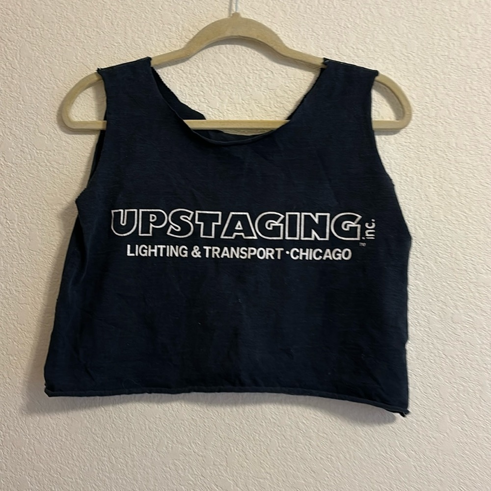 KID ROCK CREW. Black tank top with white logos